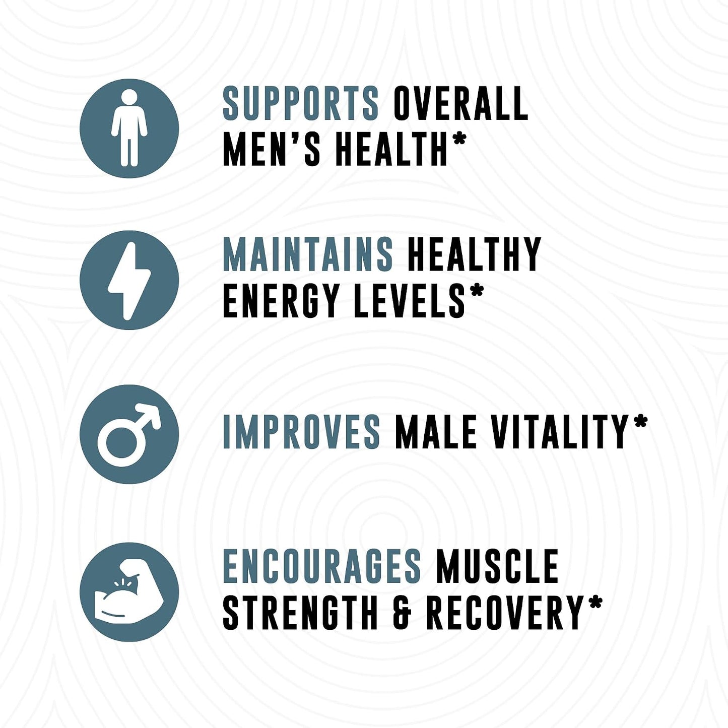 Boron Supplement For Men With Tongkat Ali - Vitamin D3, Zinc Picolinate 30mg, Longjack Tongkat Ali For Men - Boron Citrate 10mg For Men’s Health - Non GMO, Gluten Free, No Allergens - 60 Count