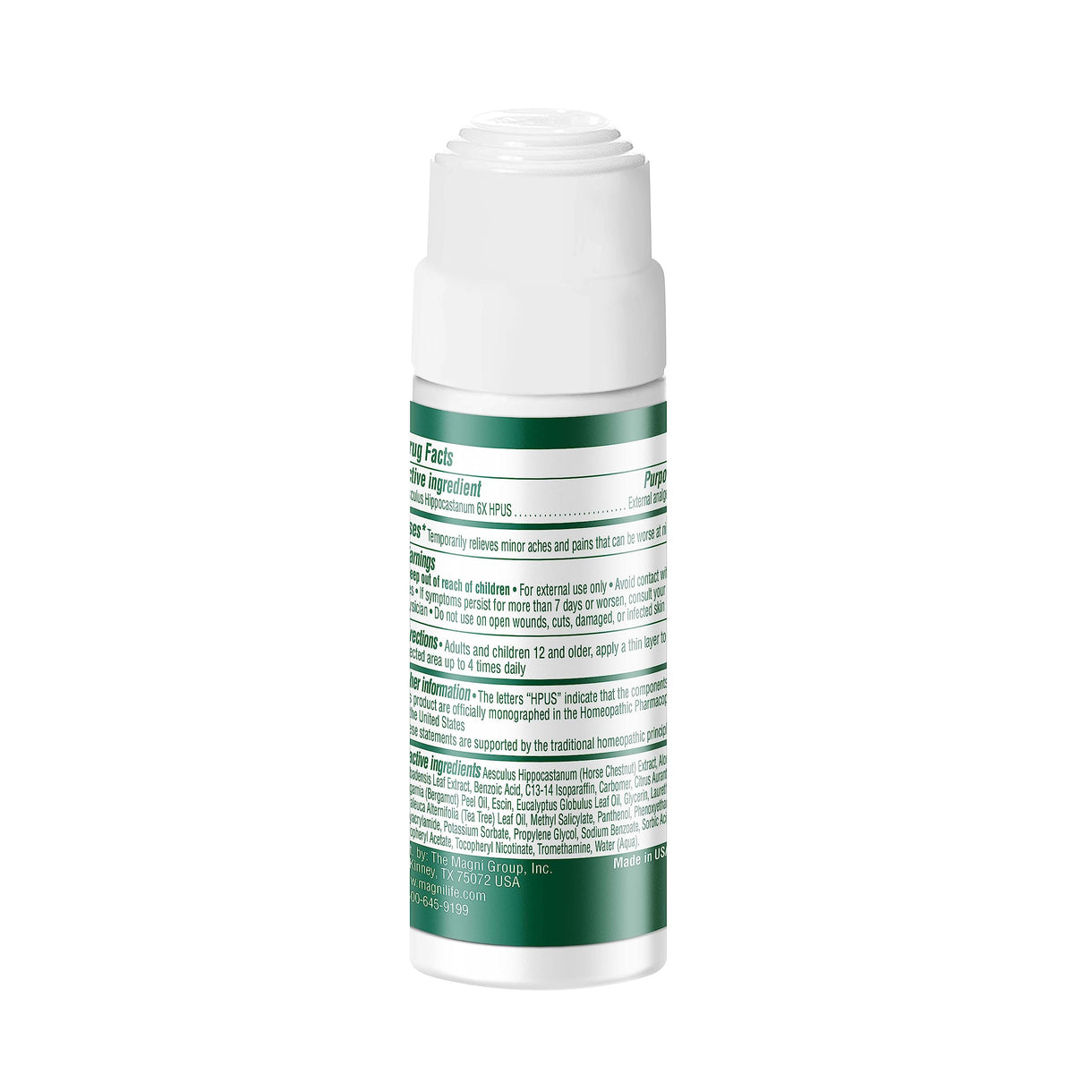 Magnilife DB Nerve Relief Roll On, 3 Oz, Topical Nerve Pain Relief for Feet, Legs, Hands & Arms, Helps Soothe Stabbing, Burning & Tingling Discomfort, Fast-Absorbing, Non-Greasy & Unscented Formula MagniLifeBuy Supplements Australia