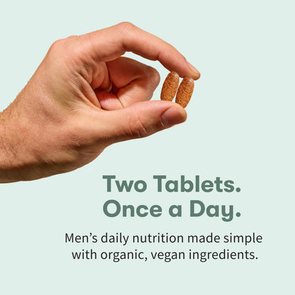 Garden of Life Organics Men's 40+ Multivitamin with Prostate Support, B12 & Vitamins – Vegan Daily Whole Food Multivitamin