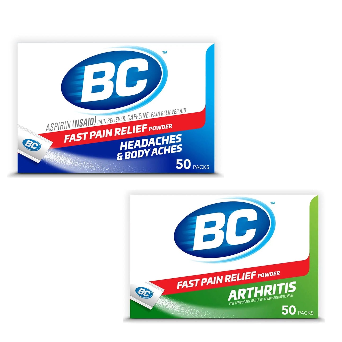 BC Powder | Fast Pain Relief | Arthritis | Aspirin (NSAID) & Caffeine | 50 Count and BC Powder | Fast Pain Relief | Aspirin (NSAID) & Caffeine | 50 Count (10042037103993) BCBuy Supplements Australia