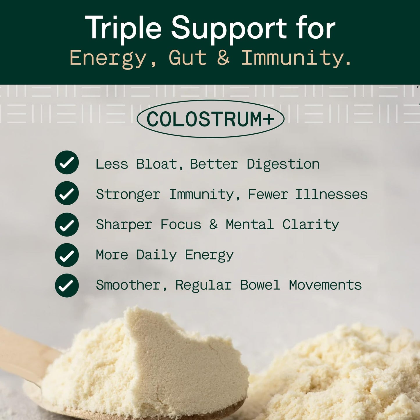 Adapt Naturals Colostrum Supplement with Lactoferrin & Beta-Glucan, Bio-Avail Grass Fed Bovine Colostrum Powder for Gut Health, Immune Support & Vitality | Non-GMO, 2500mg, Unflavored - 30 Days Supply ADAPT NATURALS BY CHRIS KRESSER buy supplements Au