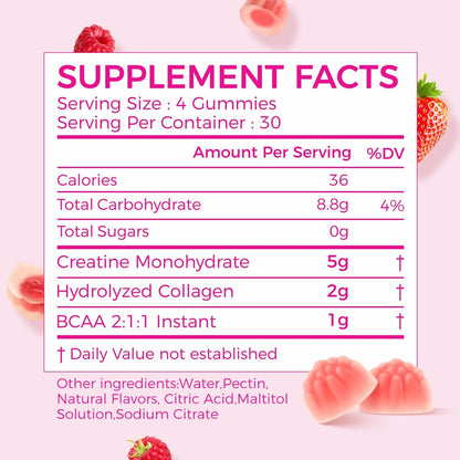 AiVital™ Creatine Gummies for Women with Creatine Powder for Men 5000mg