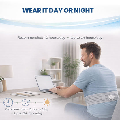 Mint Bucket ActiPatch Wearable Pain-Relief Device, Adjustable Back Wrap Kit for Lower Back, Secure Velcro Hold, Drug-Free Therapy Support, Device + Wrap Included Mint Bucket BrandsBuy Supplements Australia