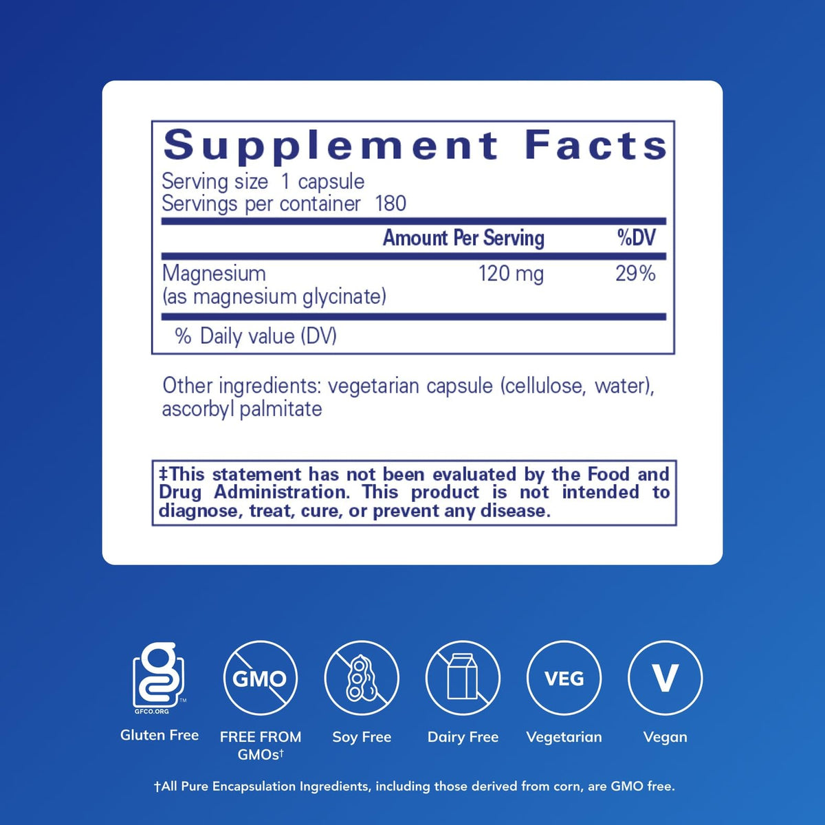 Pure Encapsulations Magnesium (Glycinate) - Supplement to Support Stress Relief, Sleep, Heart Health, Nerves, Muscles, and Metabolism* - with Magnesium Glycinate - 180 Capsules Pure Encapsulations buy supplements Au