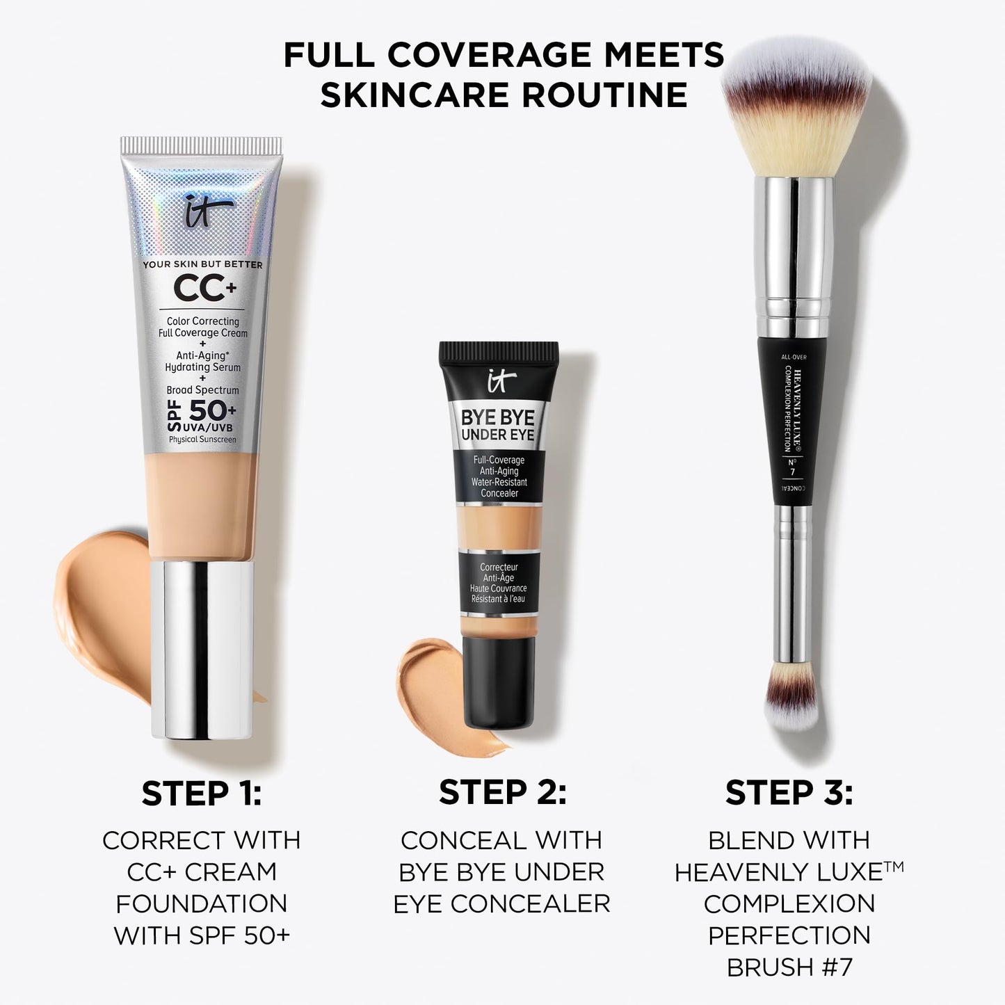 IT Cosmetics Bye Bye Under Eye Concealer (Light Nude) - Water-Resistant, Full Coverage Brightening Concealer For Dark Circles, Fine Lines, Redness & Discoloration, Anti-Aging, 24H Wear - 0.4 fl oz IT CosmeticsBuy Supplements Australia