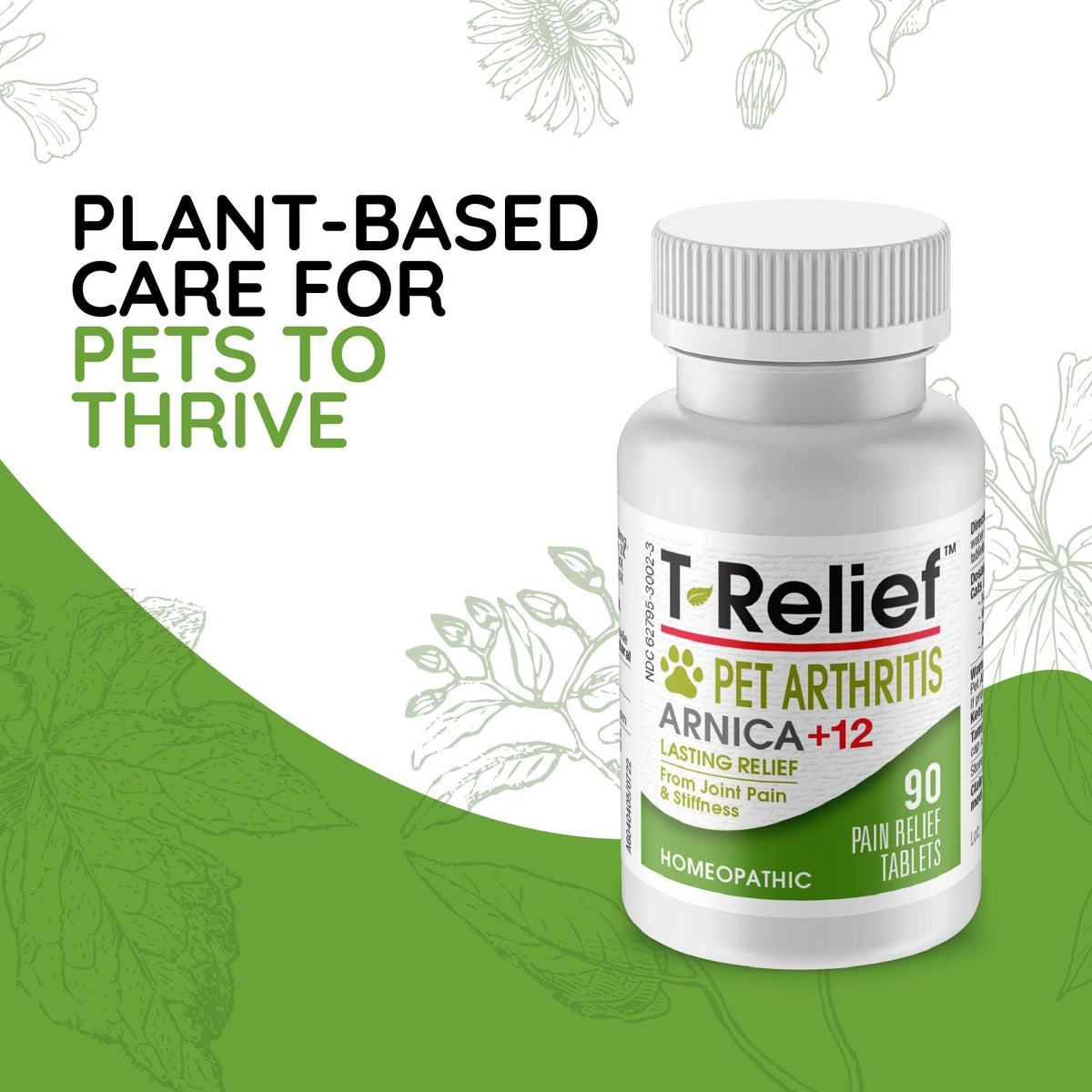 MediNatura Plant-Powered Pet Pain Relief Bundle T-Relief Pet Pain Tablets (90) + T-Relief Pet Arthritis (90) 12 Plant-Based Homeopathic Pain Relievers with Arnica - Support for Muscles, Joints + HIPS MediNaturaBuy Supplements Australia