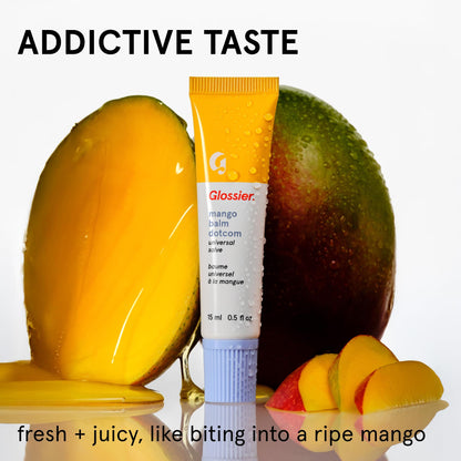 Glossier Balm Dotcom Hydrating Tinted Lip Balm - Universal Salve, Up to 12Hr Moisture for Dry Lips, Cuticles & Skin - Lanolin, Beeswax & Castor Oil - Mango, Tropical Peach Tint, 15ml GlossierBuy Supplements Australia