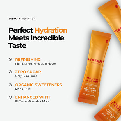 Instant Hydration Electrolytes Powder Packets - Watermelon Electrolyte Drink Mix - Zero Sugar - Keto, Vegan, Gluten-Free, Non-GMO - Boost Recovery, Brain Health, Muscle & Tissue Support- 30 Sticks