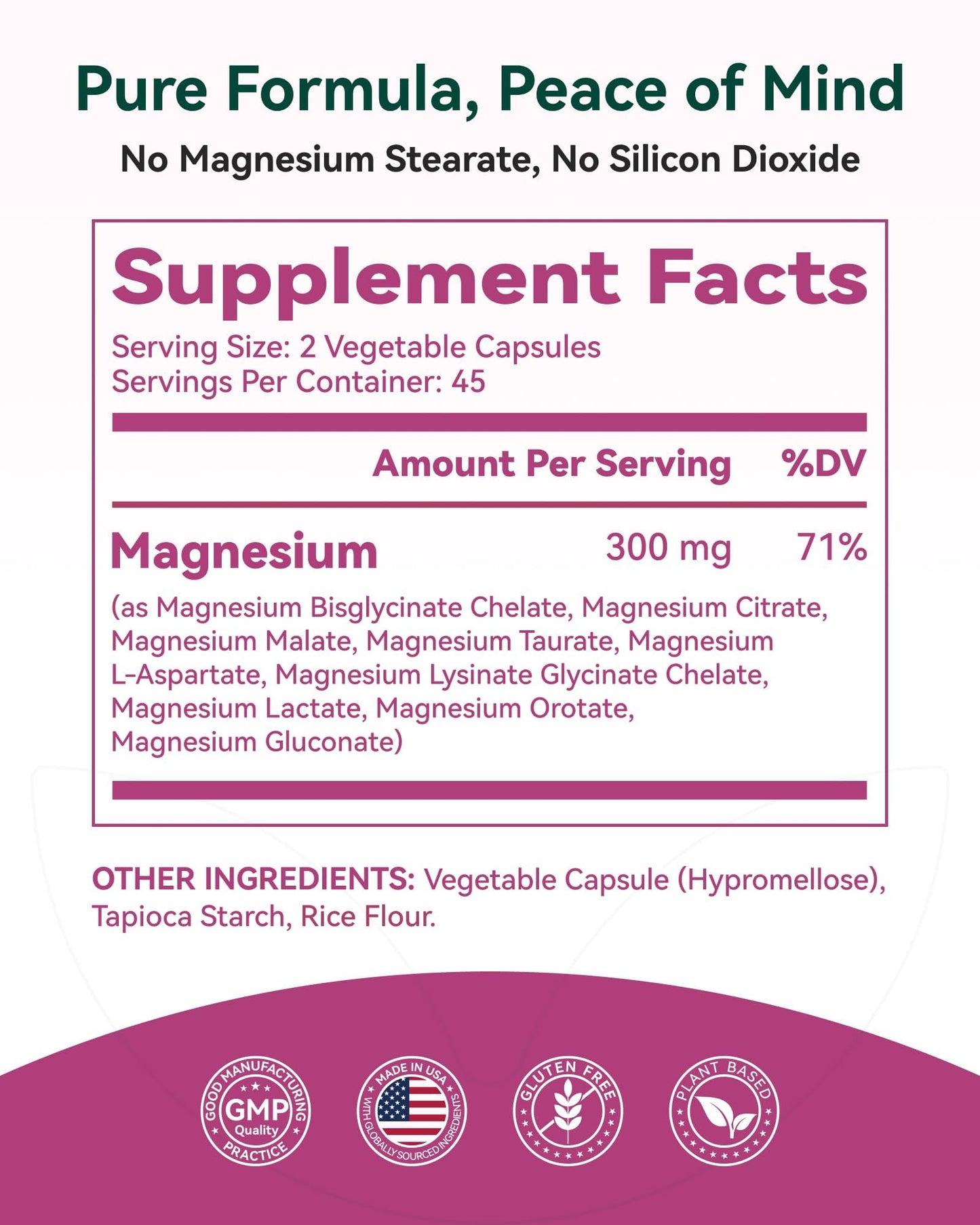 9-in-1 Magnesium Complex, 300mg Magnesium from 9 Organic Forms, Glycinate, Citrate, Malate, High Absorption for Sleep & Relaxation, Energy & Muscle Support, 90 Capsules Inner Brightness buy supplements Au