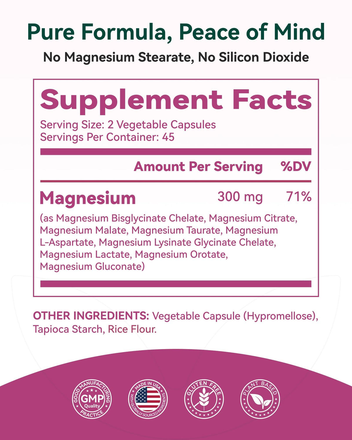 9-in-1 Magnesium Complex, 300mg Magnesium from 9 Organic Forms, Glycinate, Citrate, Malate, High Absorption for Sleep & Relaxation, Energy & Muscle Support, 90 Capsules Inner Brightness buy supplements Au