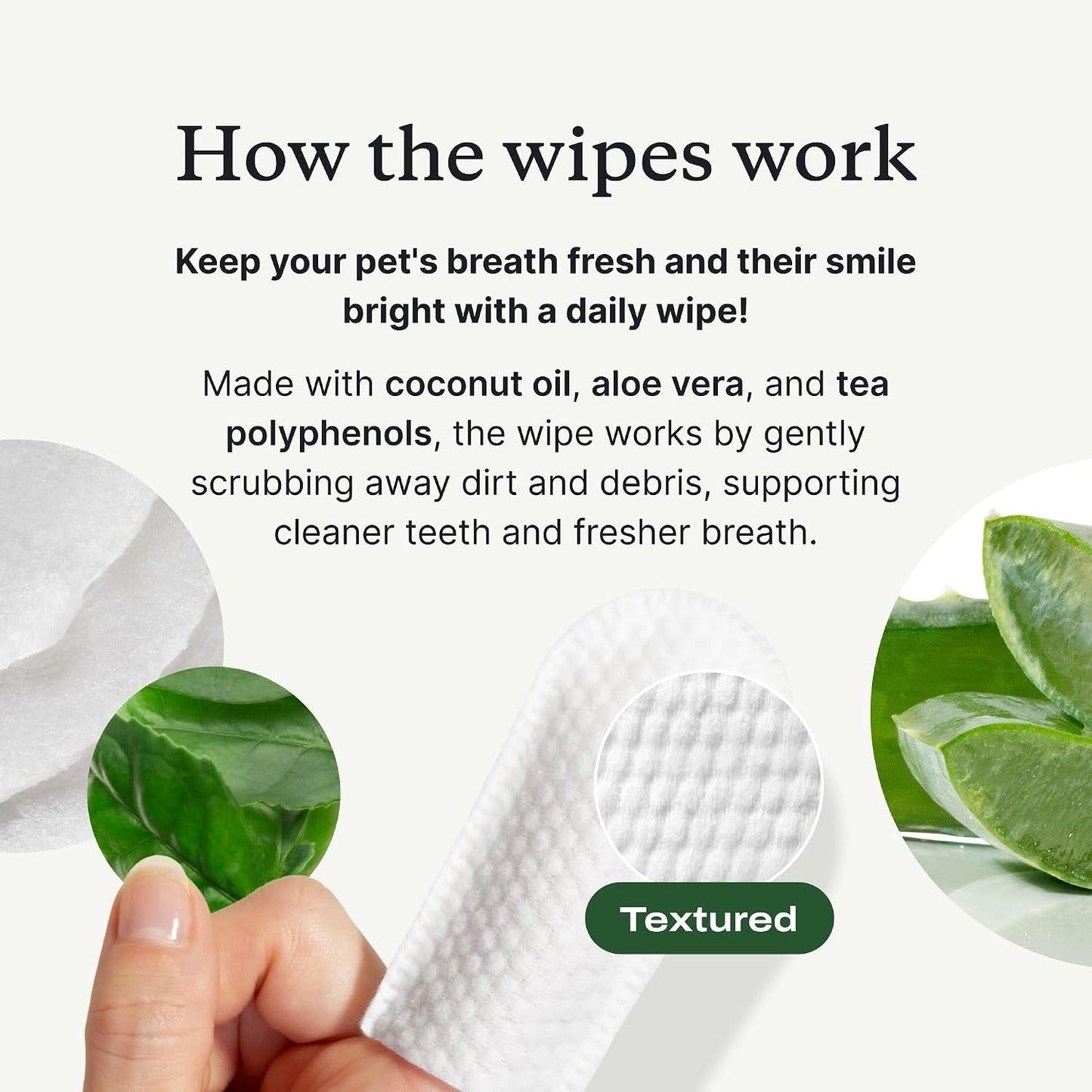 PetLab Co. Dental Finger Wipes for Dogs, Teeth Cleaning, 30 Wipes | Wipe-on cleaning to support surface dirt removal and fresh breath for dogs who won't tolerate brushing