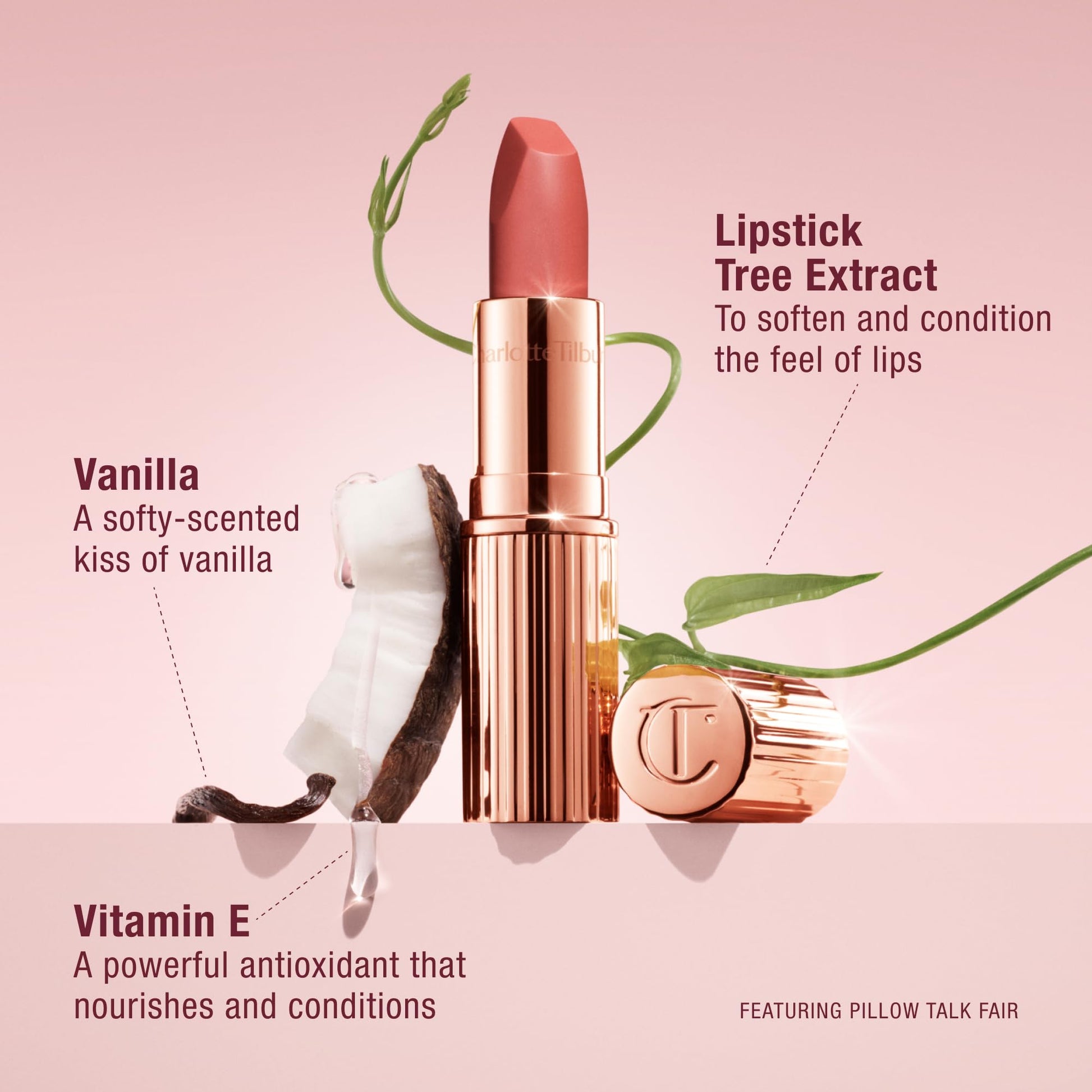 Charlotte Tilbury Matte Revolution Lipstick - Long Lasting, Matte Lipstick with Buildable Color & Lip-Loving Ingredients - Creamy, Easy to Blend Formula - Pillow Talk Original Charlotte TilburyBuy Supplements Australia