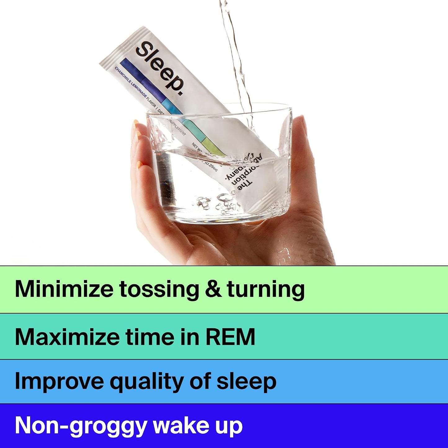 Calm Drink Mix - Supports Cortisol Regulation - Watermelon Lemonade & Electrolyte Powder Packets - Workout Recovery - Mango Lemonade & Sleep Aid Powder - Improve Sleep - Chamomile Lemonade (7 Sticks)