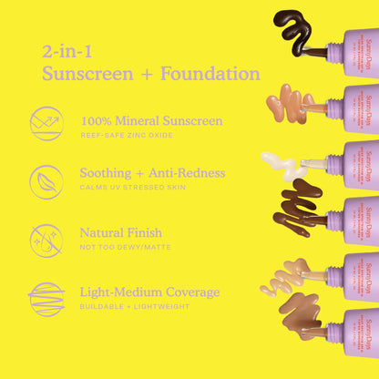 Tower 28 SunnyDays SPF 30 Tinted Moisturizer - 2-in-1 Buildable Coverage Foundation + Mineral Sunscreen for Face - Zinc Oxide, Aloe & Prickly Pear for Sensitive Skin - 15/Light Warm (1 oz) Tower 28Buy Supplements Australia