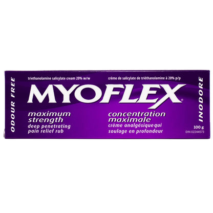 Myoflex Pain Relief Rub | Odourless | Provides Deep Penetrating Relief of Muscle Soreness & Joint Pain | Menthol Free | Stain Free | Non-Greasy | Great for Ages 2+ | 100 Grams (Maximum Strength) MyoflexBuy Supplements Australia