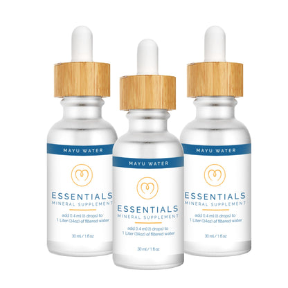MAYU Trace Mineral Drops - 3 Bottles - 80+ Full-Spectrum Ionic Minerals for Water - Great-Tasting Mineral Supplement for Hydration - Magnesium, Potassium & Zinc - No Additives - 90 Servings mayu buy supplements Au