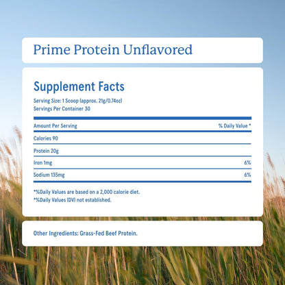 Equip Foods Prime Protein Powder Unflavored & Collagen Powder Unflavored
