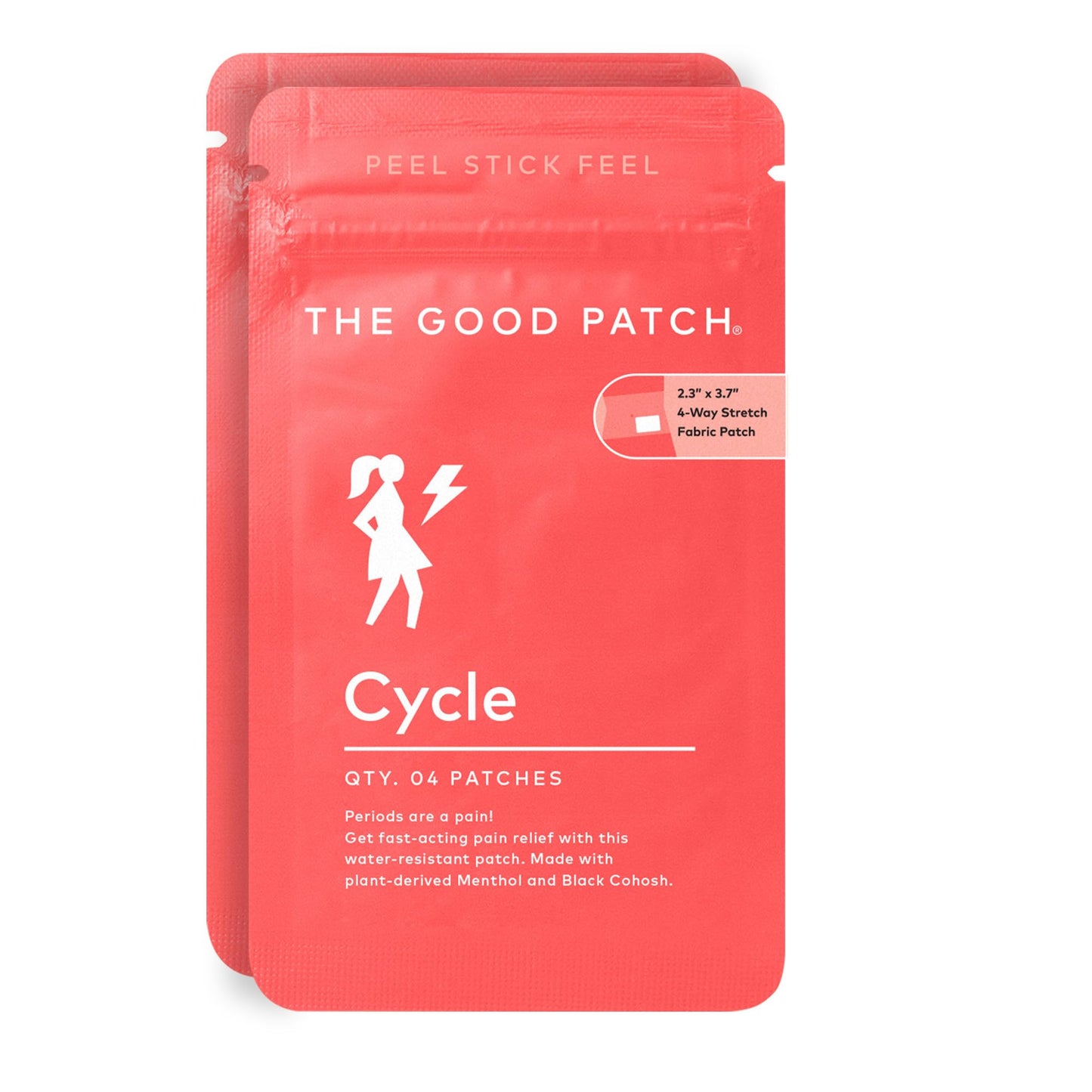The Good Patch Cycle Period Pain Patch for Cramps, Natural Patch with Menthol, Black Cohosh, Plant Powered Wearable Wellness, Large Sized (8 Total Patches) The Good PatchBuy Supplements Australia