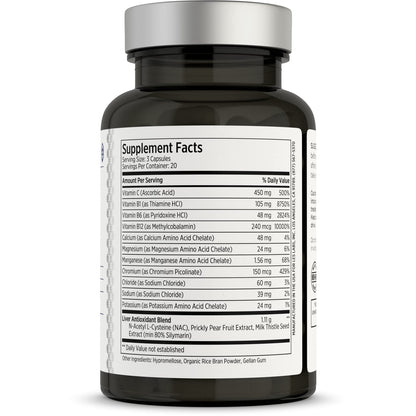 LES Labs DeToxx – Better Mornings & Recovery, Liver Support, Electrolyte Replenishment & Glutathione Support – Prickly Pear, Milk Thistle & NAC – Non-GMO Supplement – 60 Capsules LES Labs buy supplements Au