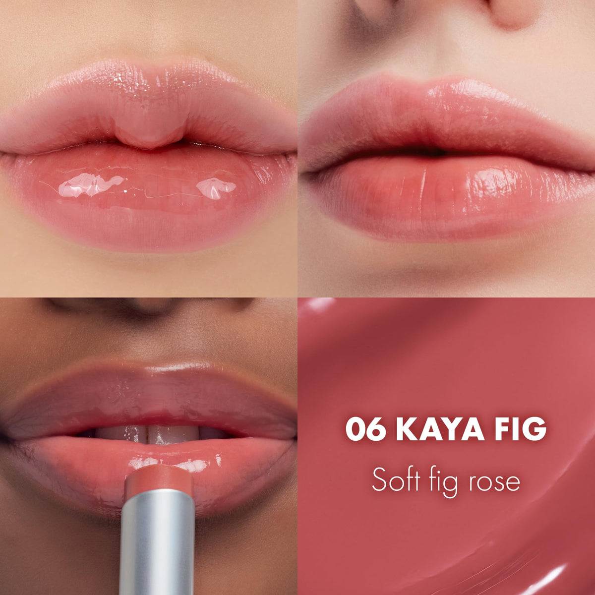 rom&nd GLASTING MELTING BALM #06 Kaya Fig - Vegan K-Beauty Tinted Lip Balm for Crystal Water-Gloss Shine, Deep Hydration & MLBB Rosy Nude Color | Non-Sticky, Long-Lasting Comfort for All Ages rom&ndBuy Supplements Australia