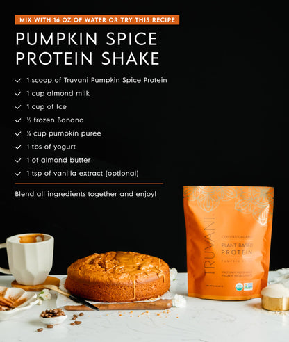 Truvani Organic Plant Based Protein Powder | Vanilla | 1 Serving | Vegan | 20g Pea Protein | Keto | Gluten & Dairy Free | Low Carb | No Added Sugar