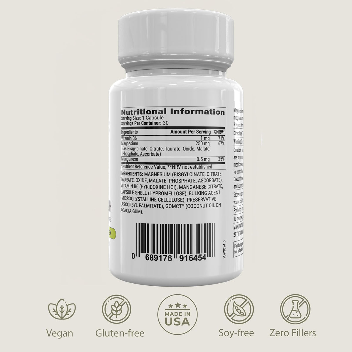 BIOptimizers Magnesium Breakthrough Supplement with 500mg - 7 Forms of Magnesium: Glycinate, Malate, Citrate, and More - Natural Support for Sleep and Cognitive Function -30 Capsules- Calming Vitamins BIOptimizersBuy Supplements Australia