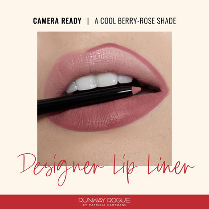 Runway Rogue Designer Liner Lip Pencil, Matte Cool Berry-Rose Lip Liner Pencil and Lip Liner Sharpener, ‘Camera Ready’ Runway RogueBuy Supplements Australia