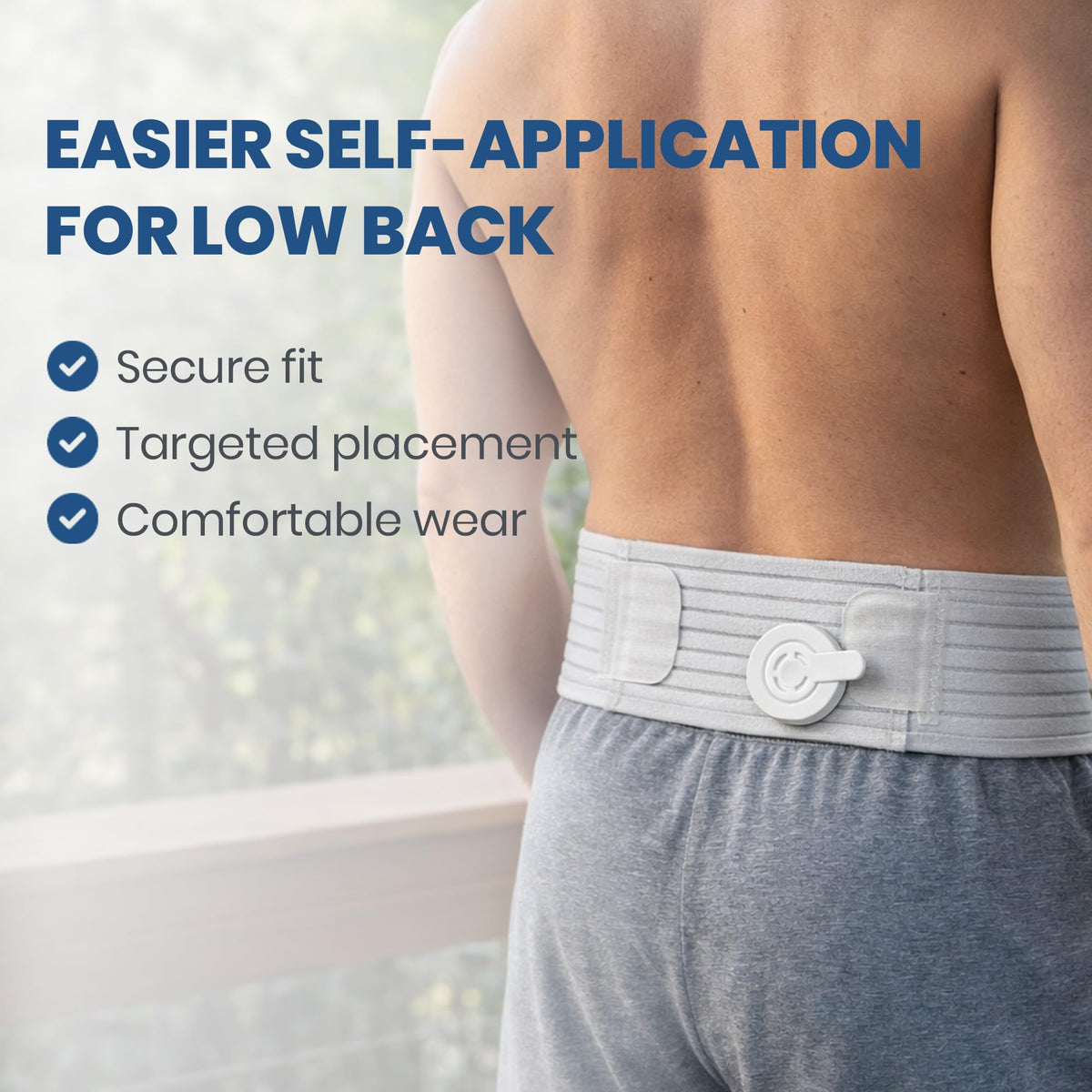 Mint Bucket ActiPatch Wearable Pain-Relief Device, Adjustable Back Wrap Kit for Lower Back, Secure Velcro Hold, Drug-Free Therapy Support, Device + Wrap Included Mint Bucket BrandsBuy Supplements Australia