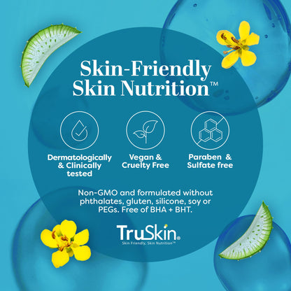 TruSkin Hyaluronic Acid Serum for Face for Hydrated, Plumper Skin, 1 fl oz | With 7 ultra-hydrating ingredients to replenish moisture and leave skin feeling soft, smooth and healthy-looking