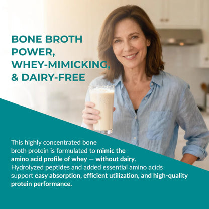 Reignite Wellness by JJ Virgin | Chocolate Bone Broth All-in-One Shake | Gluten Free + Dairy Free Protein Powder | Contains 20G of Beef Protein with Vitamins, Minerals, Amino Acids | 30 Servings
