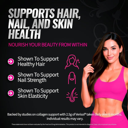 Bold Buns Creatine for Women – Supplement with Collagen & BCAA – Supports Muscle Development, Post-Workout Recovery, Skin Elasticity, Healthy Hair & Nail (2 Pack x 30 Servings, Unflavored)