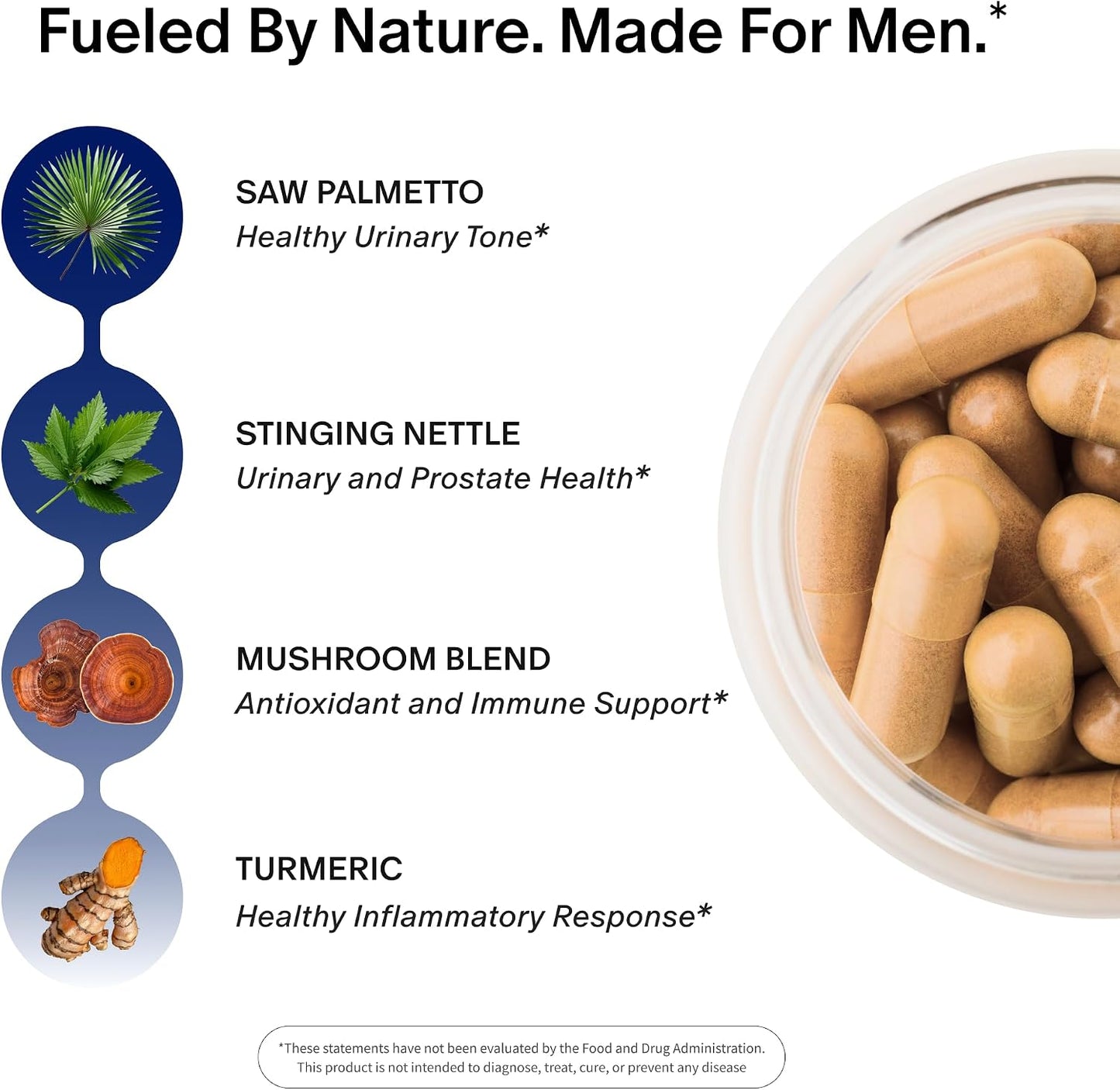 Snap Supplements Prostate Health Supplements for Men, 90 Vegan Capsules | Supports Urinary Tone and Healthy DHT Balance, Saw Palmetto for Men, Stinging Nettle, Beta-Sitosterol, Non-GMO, Gluten-Free