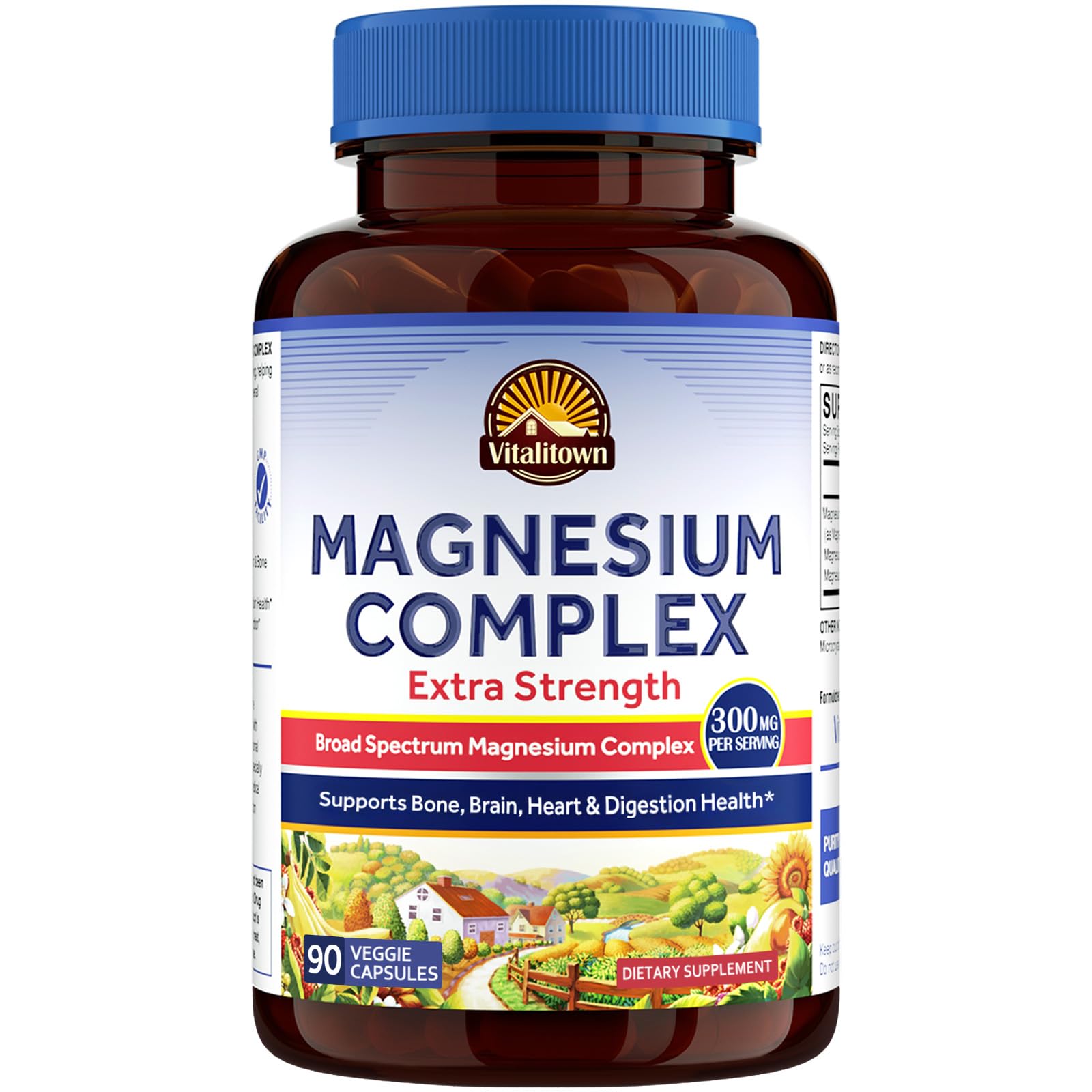 Vitalitown Magnesium Complex supplement bottle on a white background