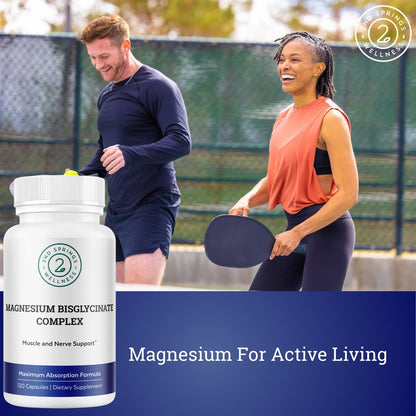 Magnesium Bisglycinate + Brain Support Complex Bundle | Focus, Memory, Calm, Cognitive Function, Muscle Relaxation & Daily Wellness
