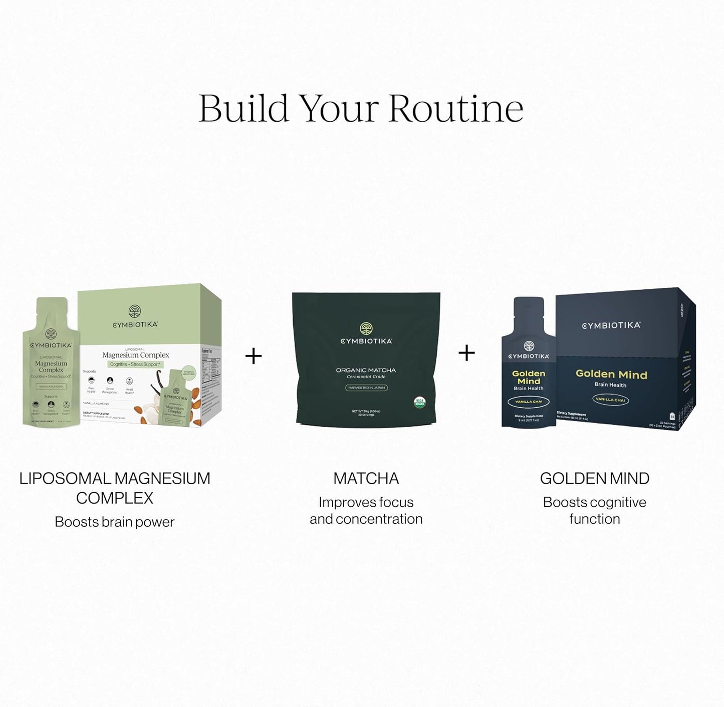 CYMBIOTIKA Liposomal Magnesium Complex for Sleep, Calm, Relax & Recovery | 3 forms: taurate, bisglycinate & glycerophosphate. Highly absorbable, stomach-friendly. Vanilla Almond, 28 pouches. Vegan.