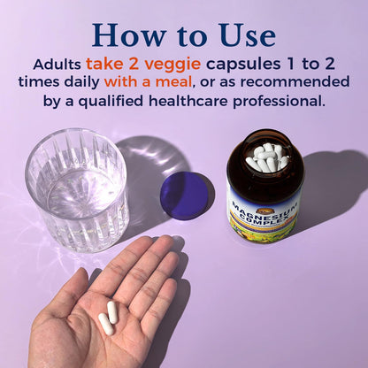 Vitalitown Magnesium Complex | Chelated Easily Absorbed Magnesium Glycinate Citrate Malate | Buffered | 210mg Elemental Mag | Sleep, Nerve, Digestion, Energy | Non-GMO 240 Veg Caps Vitalitown buy supplements Au