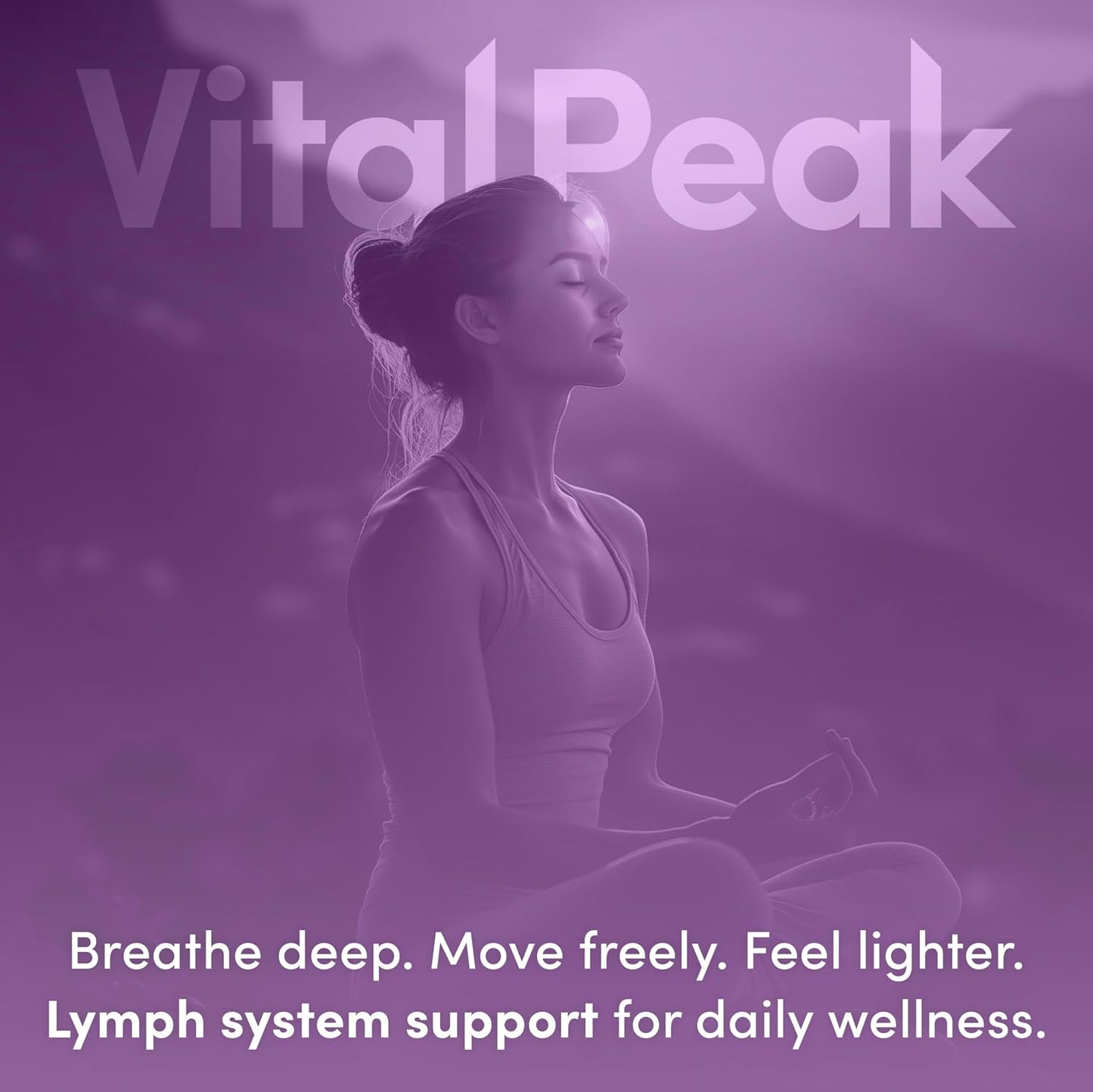 Lymph Peak, Lymphatic Drainage Supplements, Lymph System Support | Burdock Root, Echinacea Extract, Bromelain, Dandelion Extract, Vegan. 30 Days Supply. 60 Capsules
