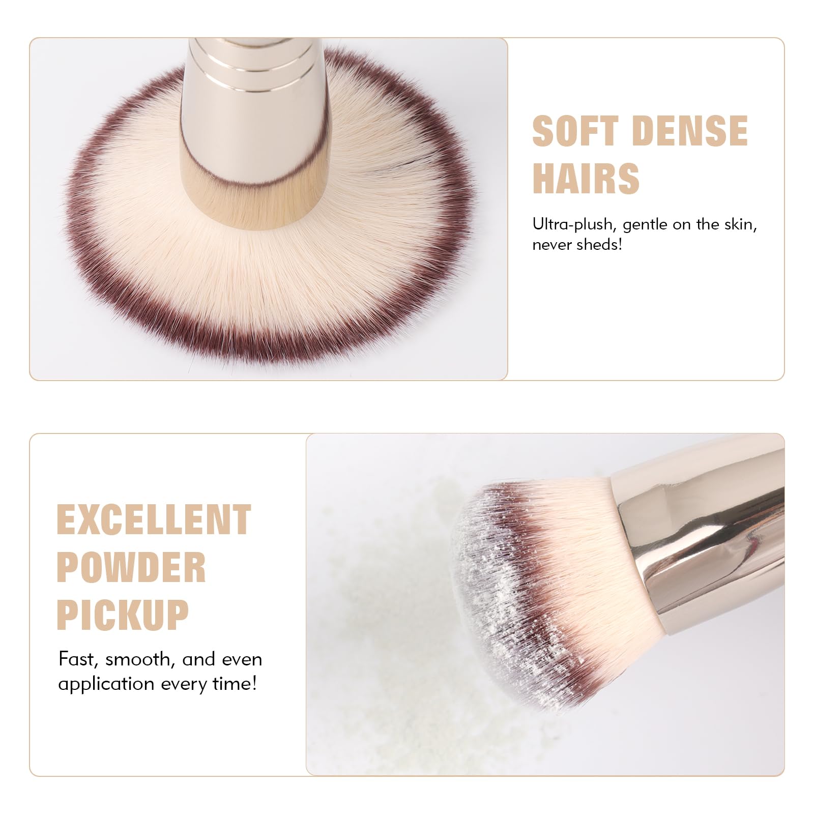 Dual-Ended Foundation Brush: Round & Angled Pro-Grade makeup brushes, 100% Vegan Synthetic Makeup Brush for Flawless Blending and Application of Liquid, Powder, Cream, Blush dpollaBuy Supplements Australia