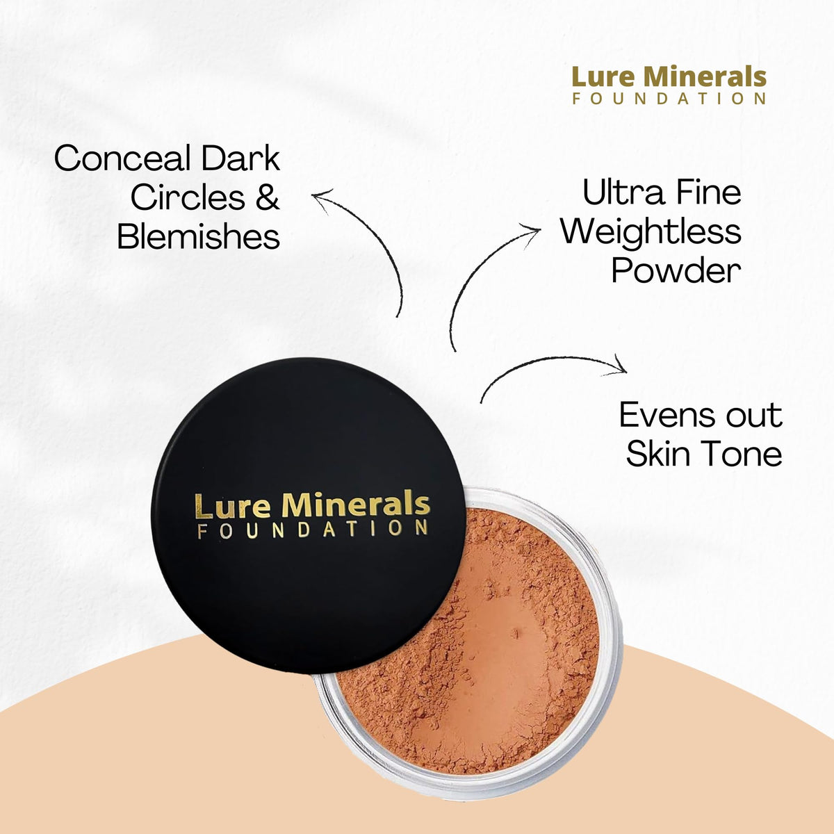 Lure Minerals Bronze warmth All over Face Bronzer (Compare to Bare Minerals) (Warmth) Large 1.oz Jar Pure MineralsBuy Supplements Australia