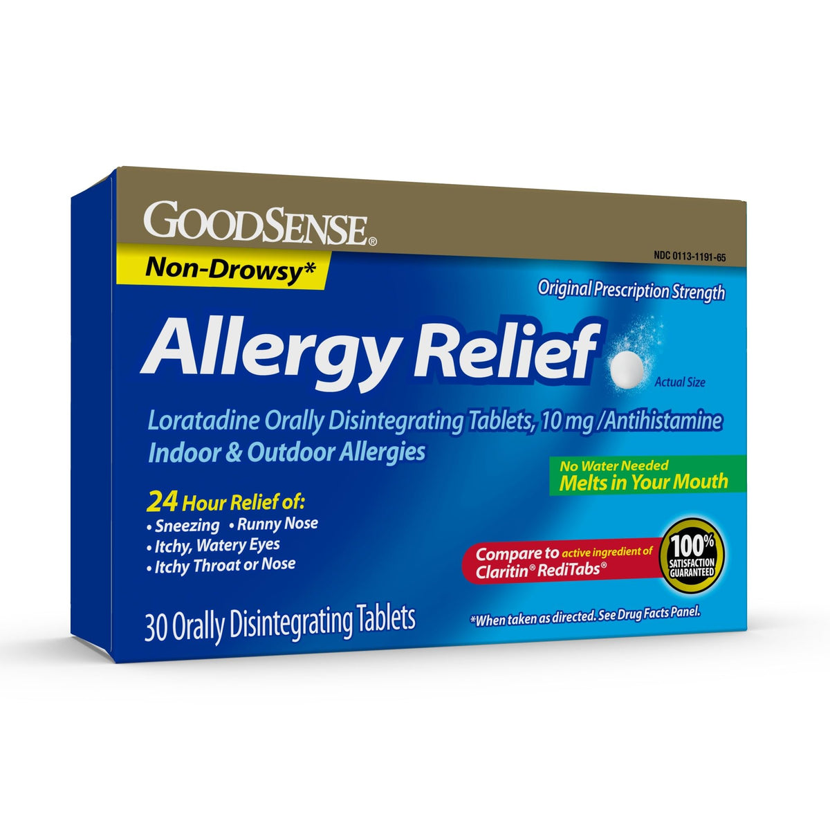 GoodSense Loratadine Orally Disintegrating Tablets, 10 mg, 24 Hour Allergy Tablets, 30 Count GoodSense buy supplements Au