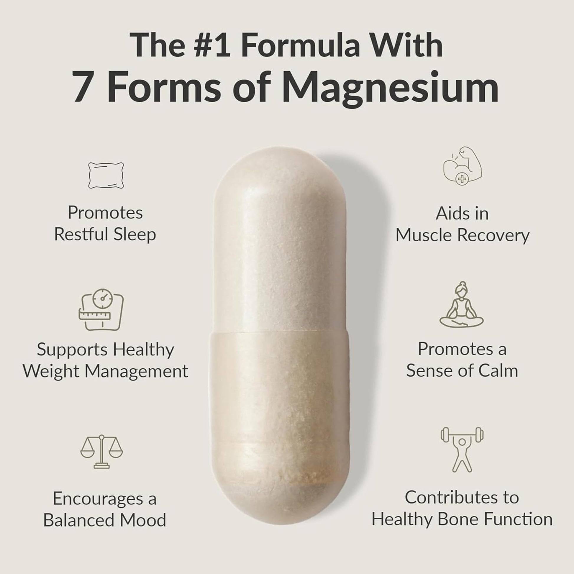 BIOptimizers Magnesium Breakthrough Supplement with 500mg - 7 Forms of Magnesium: Glycinate, Malate, Citrate, and More - Natural Support for Sleep and Cognitive Function -30 Capsules- Calming Vitamins BIOptimizers buy supplements Au