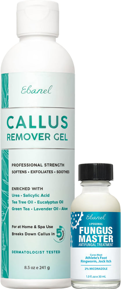 Ebanel Bundle of Callus Remover Gel and Antifungal Treatment