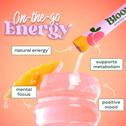 Bloom Strawberry Watermelon Clear Protein and Peach Mango Energy Packets Bundle