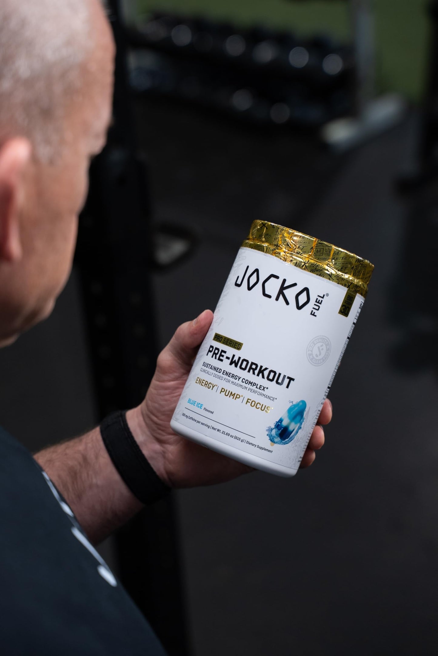 Jocko Fuel Preworkout Pro Series, Sour Gummy, Elite Performance Energy, Focus, Pump Formula, 300mg Natural Caffeine, L-Citrulline, Alpha GPC, L-Tyrosine, Peak ATP, High Intensity Training, 20 Servings