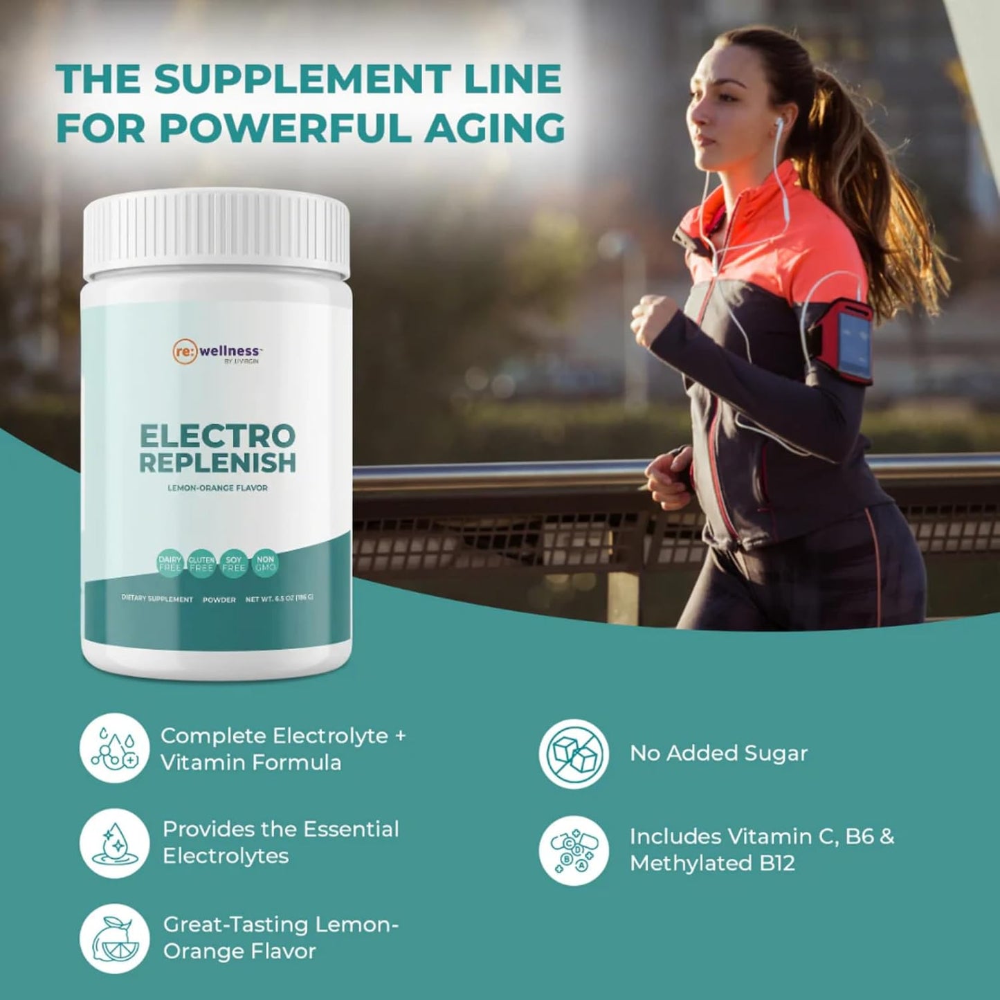 Reignite Wellness by JJ Virgin SHEatine Powder (Orange) and ElectroReplenish