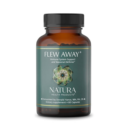 Natura Health Products Flew Away Supplement - Immune System Support & Seasonal Defense - Featuring Ginger, Elderberry, Propolis and Eucalyptus (60 Capsules) Natura Health ProductsBuy Supplements Australia