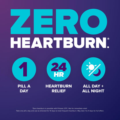 Prilosec OTC, Omeprazole Delayed Release 20mg, Acid Reducer, Treats Frequent Heartburn for 24 Hour Relief, All Day, All Night*, Heartburn Medicine, 20mg, Wildberry Flavor, 42 Tablets Prilosec buy supplements Au