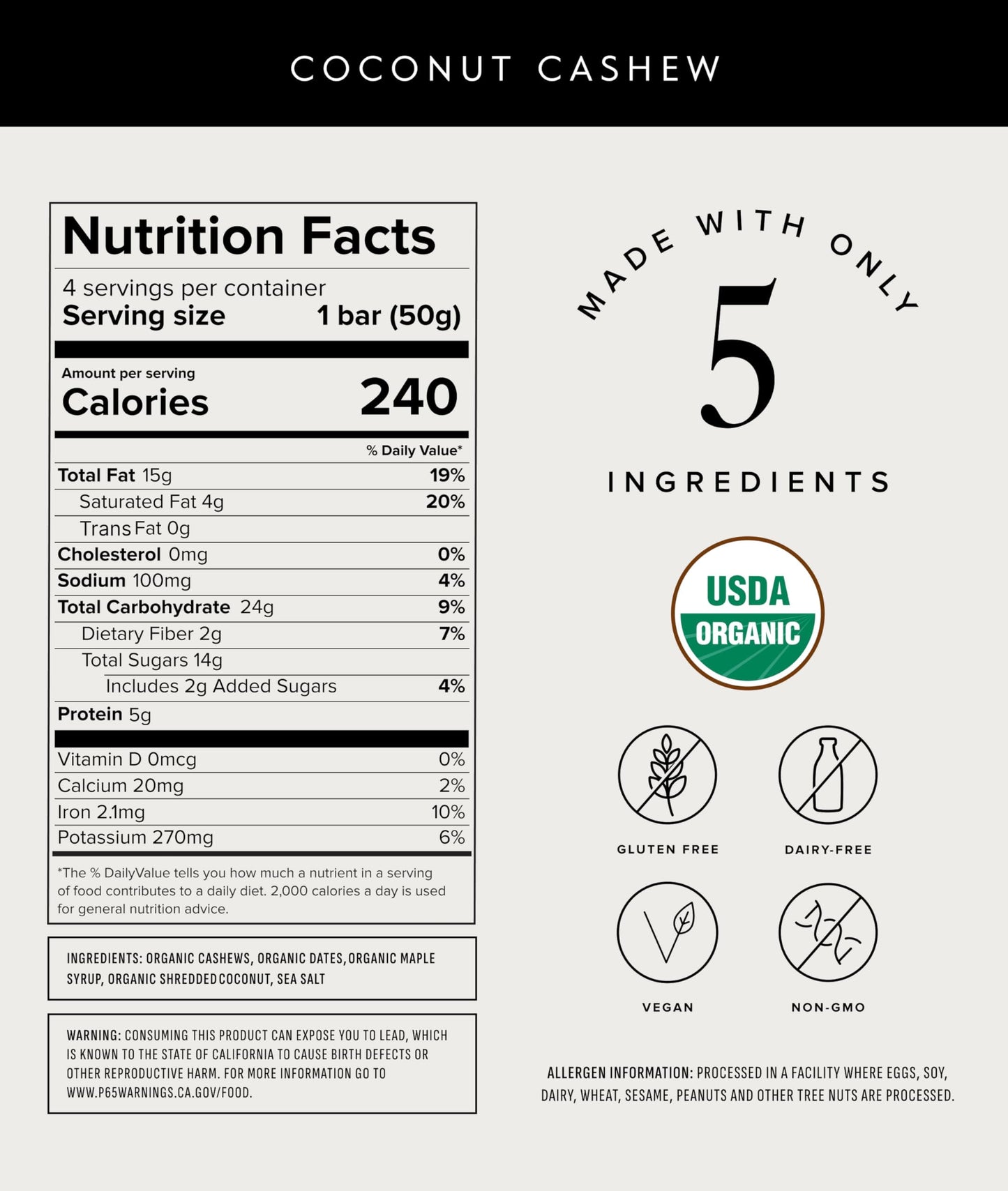 Truvani Plant Based Snack Bars | Variety | 12 Pack | Vegan | 5-8g Protein | USDA Organic and Vegan | Dairy, Soy, and Gluten Free | Individually Wrapped