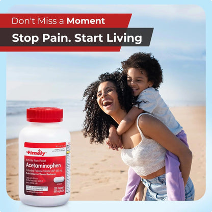 TIME-Cap Labs 225 Caplets Extended Release Acetaminophen 650mg - Pain Reliever & Fever Reducer for Adults, Helps with Headaches, Backaches, Muscle Pain, Toothaches & Menstrual Cramps TIME-CAP LABS, INC.Buy Supplements Australia