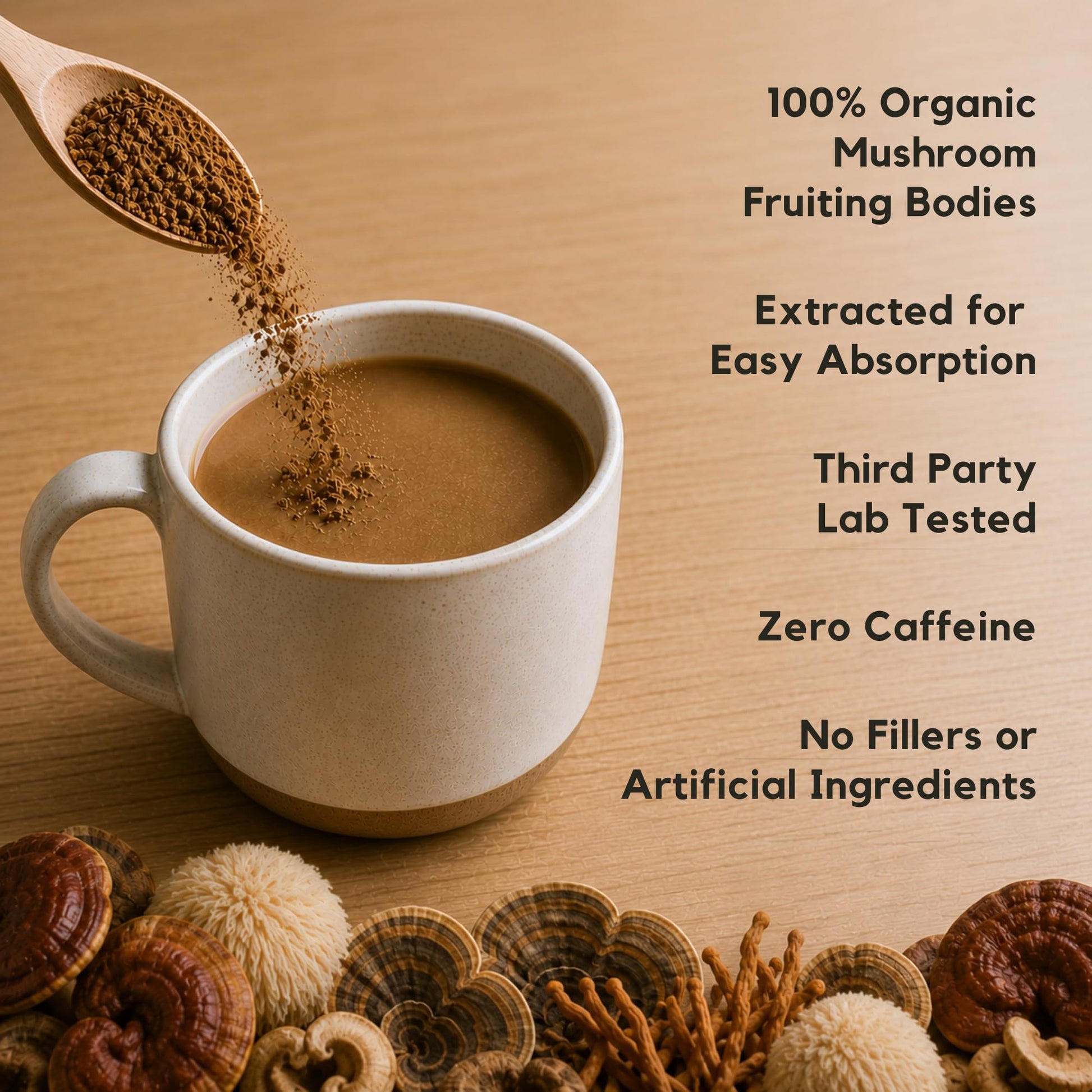 8-Mushroom Extract Powder by Malama, Organic Body Mushroom Blend Featuring Lion's Mane, Reishi, Cordyceps, Chaga, Turkey Tail, Superfood Adaptogenic - PrimeBioHealth - canada supplements
